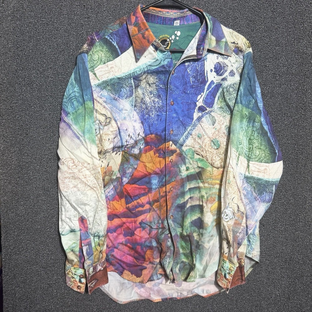 Robert Graham Limited Edition Space Astronaut Therefore I Am Shirt Men's Large